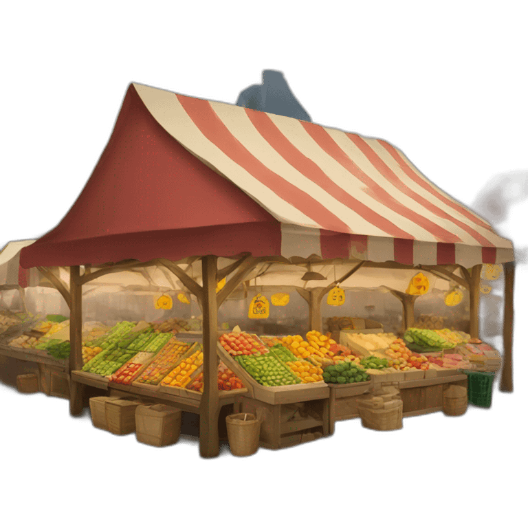 French market emoji