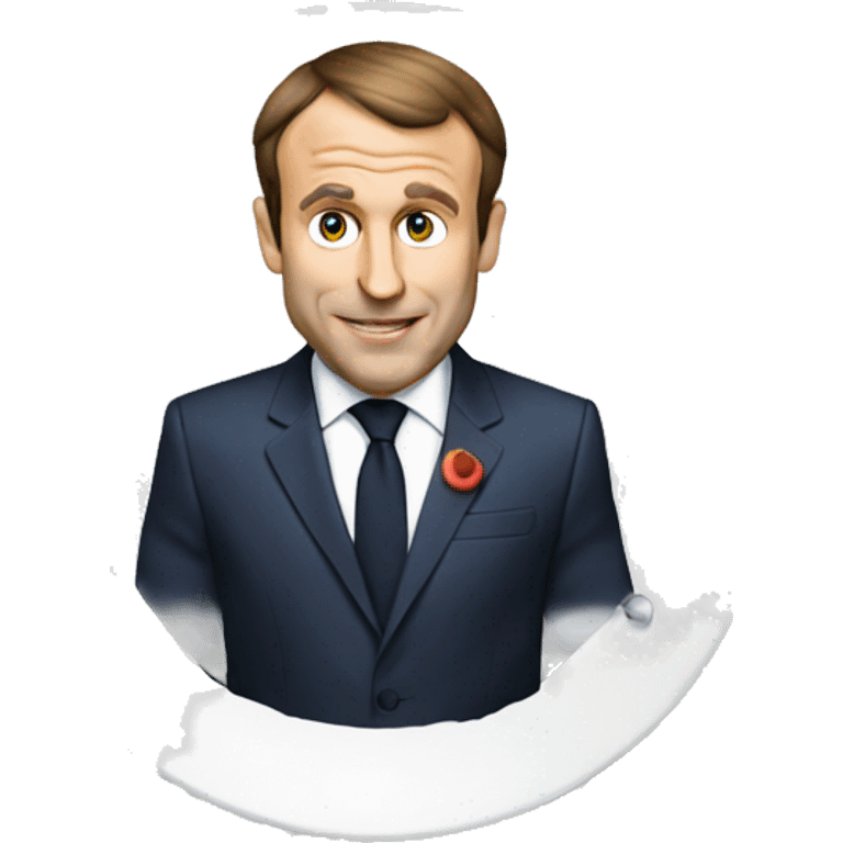 Macron qui mange emoji