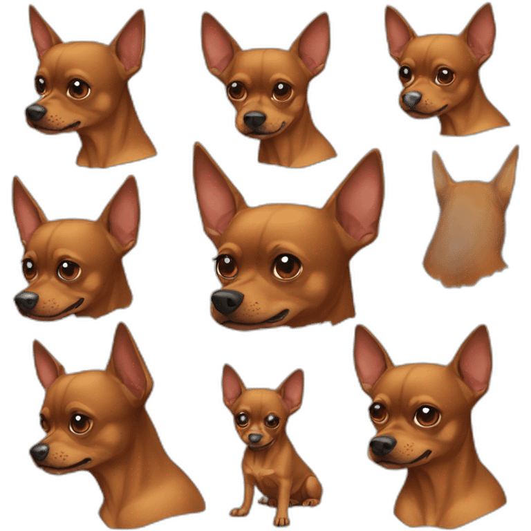 caramel-color-pinscher-dog-as-batman emoji