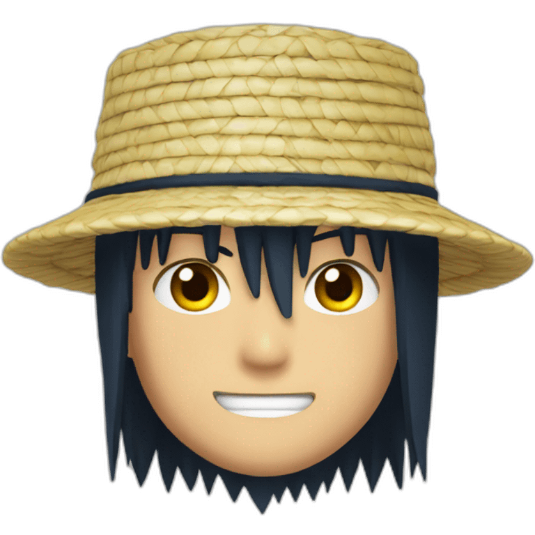 Naruto avec son chapeau de paille emoji