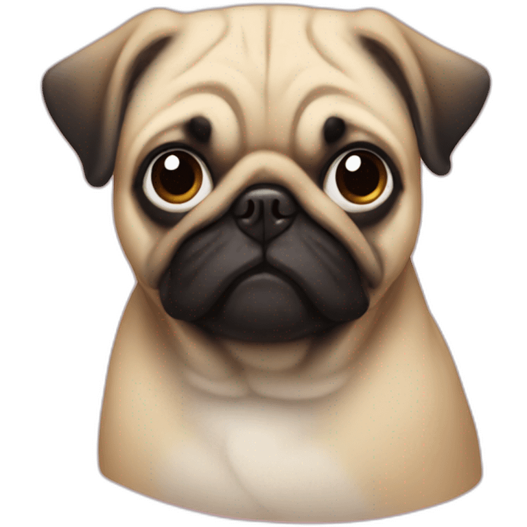 pug with donald trump hair emoji