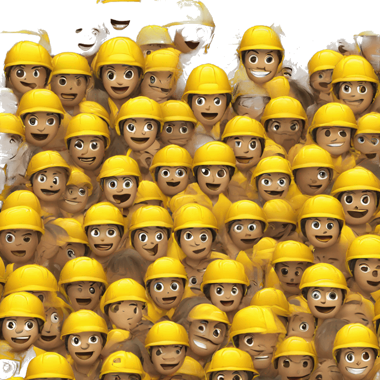 Emojis con casco de obra emoji