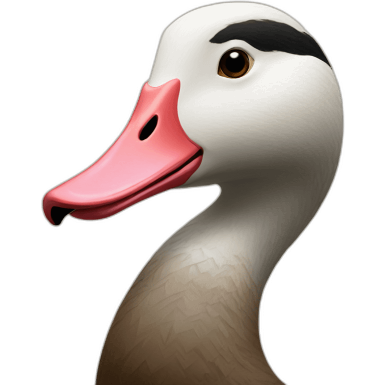 moustached goose emoji