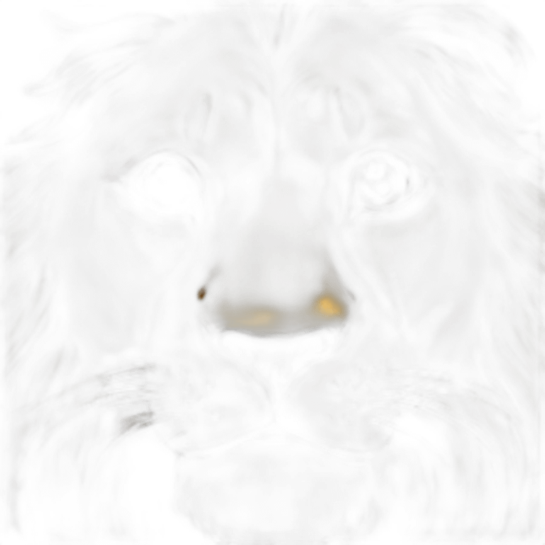 Lion pleading eyes emoji