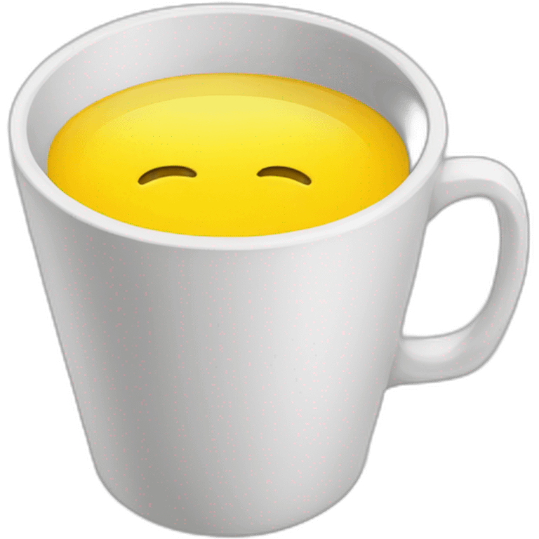 Cup with yellow water emoji