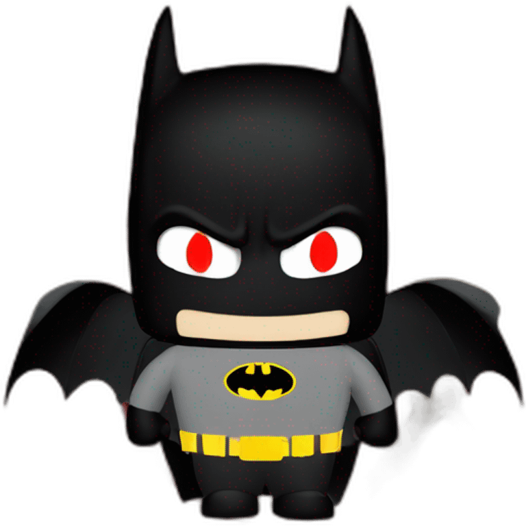 batman with red light on carpet emoji