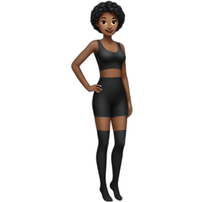 black stockings woman emoji