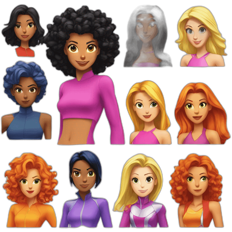 totally spies girls emoji