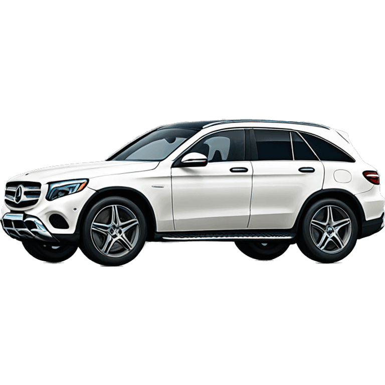 White Mercedes GLC  emoji