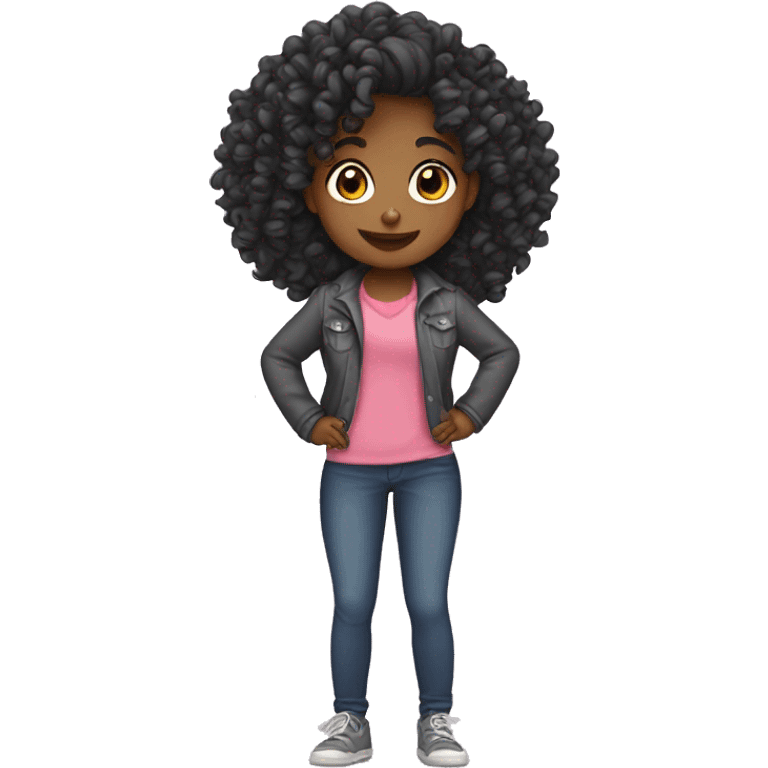 Girl curly Jaír emoji