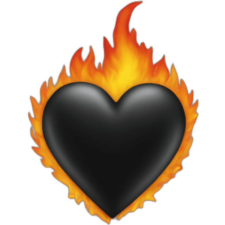 fire black heart emoji