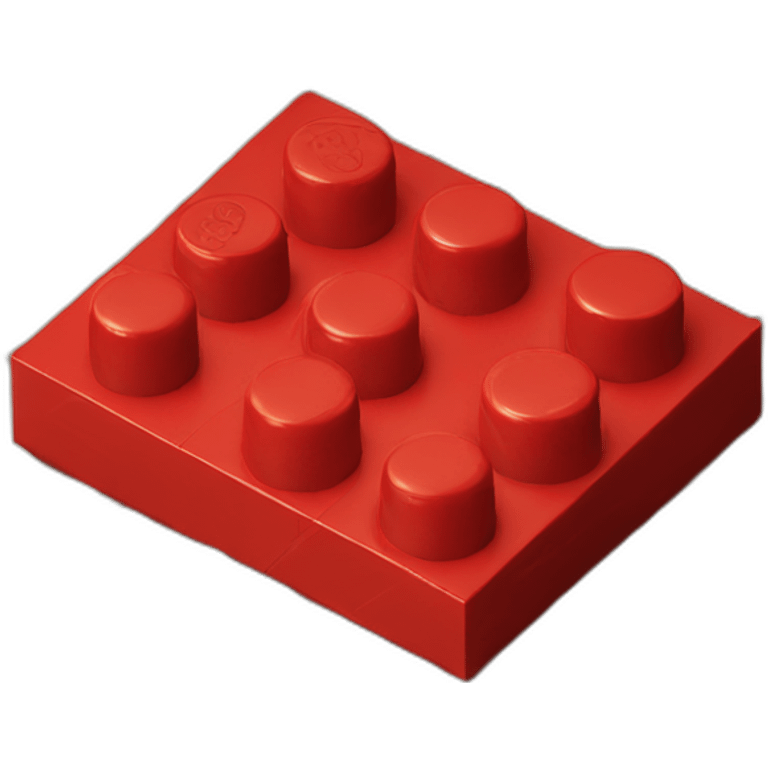 red lego brick emoji