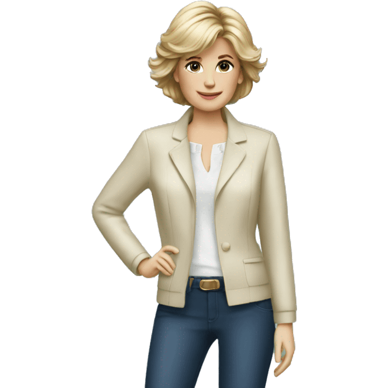 lady diana with modern clothes emoji