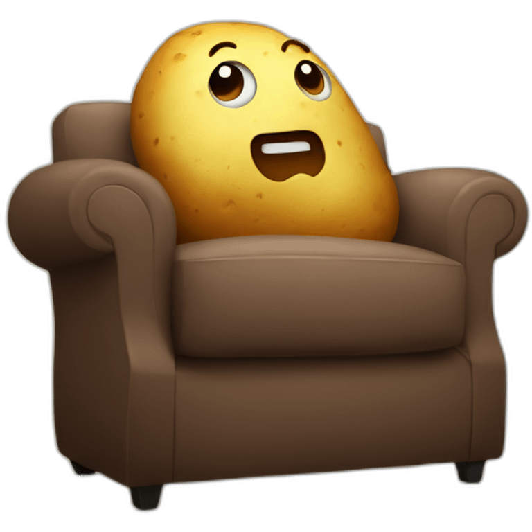 potato on the couch emoji