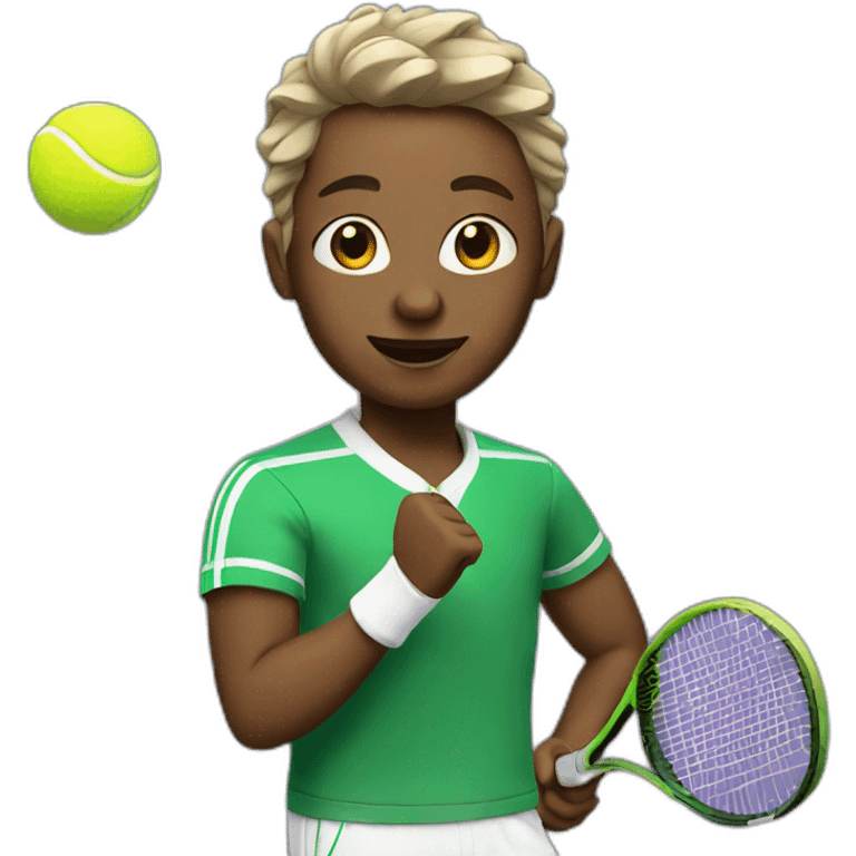 Me playing tennis emoji