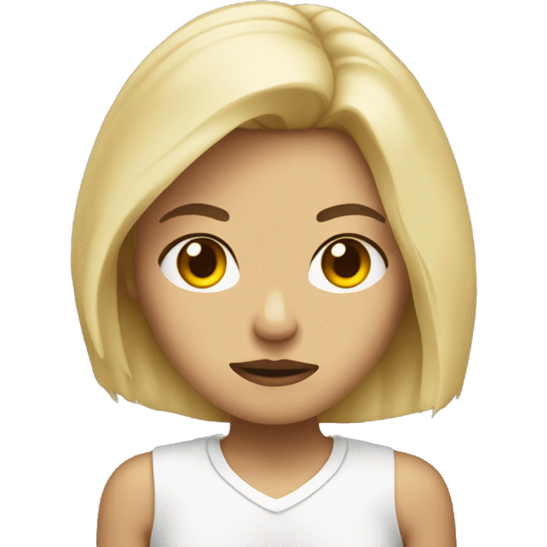 blondie looking sick emoji