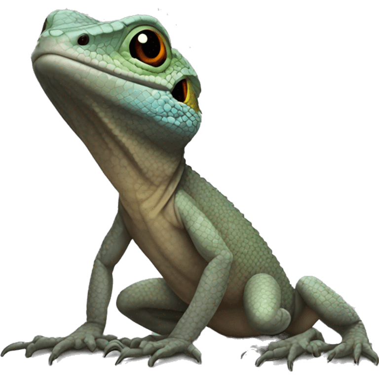 Puerto Rican Ground Lizard gray  emoji