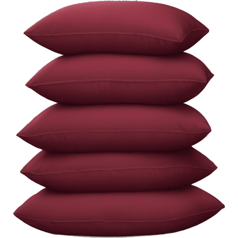 burgundy stack of pillows  emoji