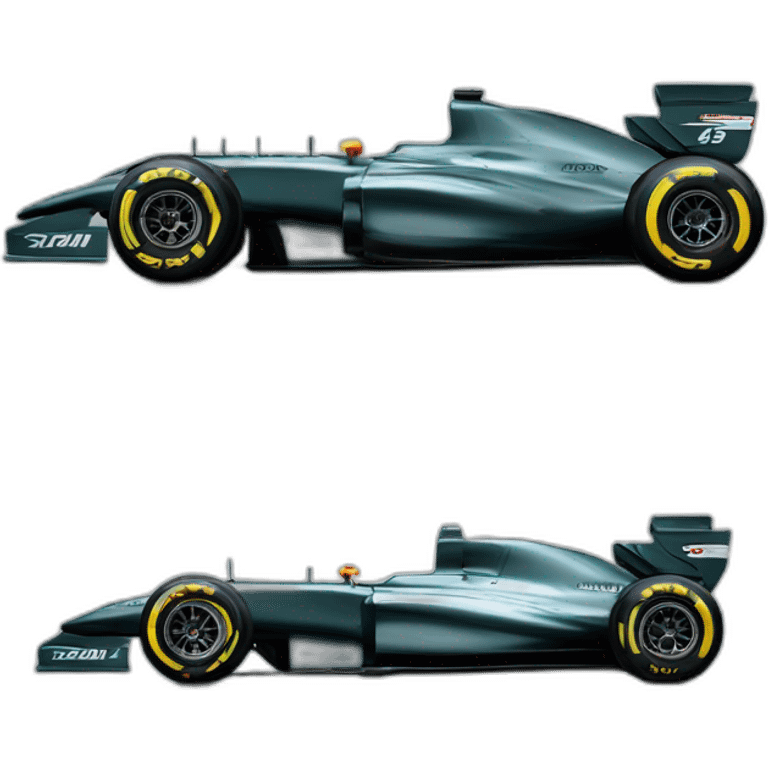 Formula one car aston martin emoji