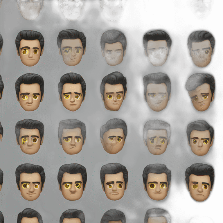 Elvis hyper realistic emoji