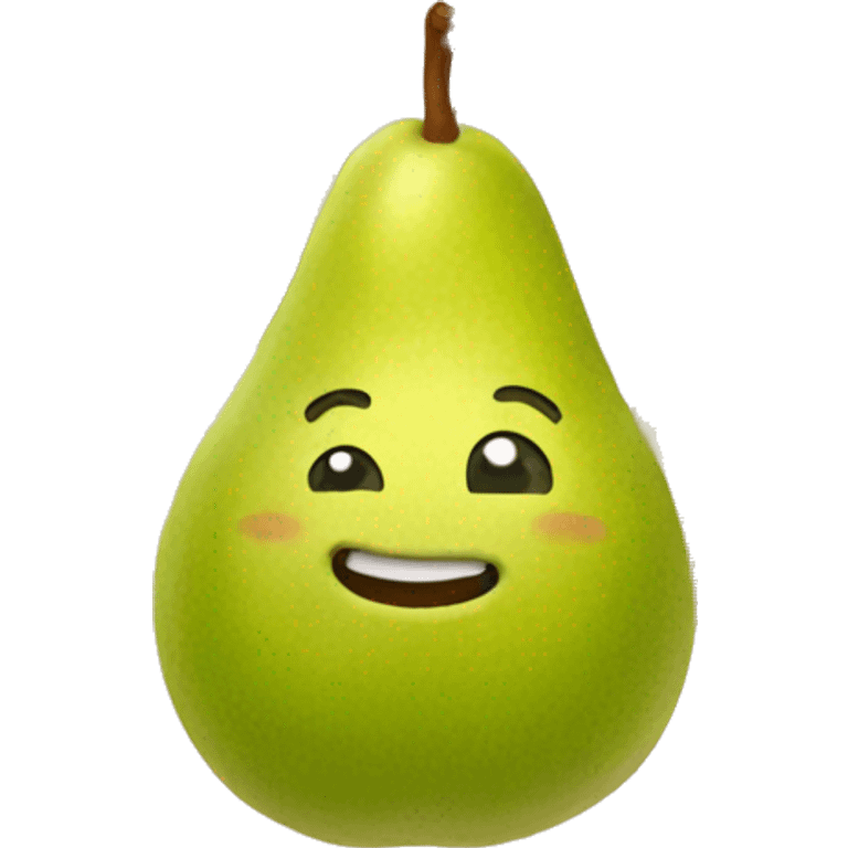 Pear with love emoji