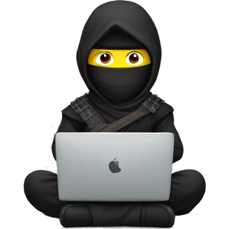 Ninja with laptop emoji