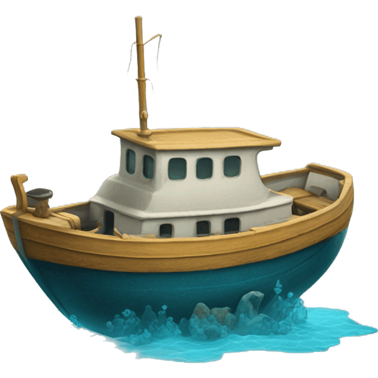 Bateau épave underwater sinked emoji