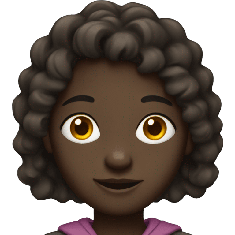 student dark skin emoji