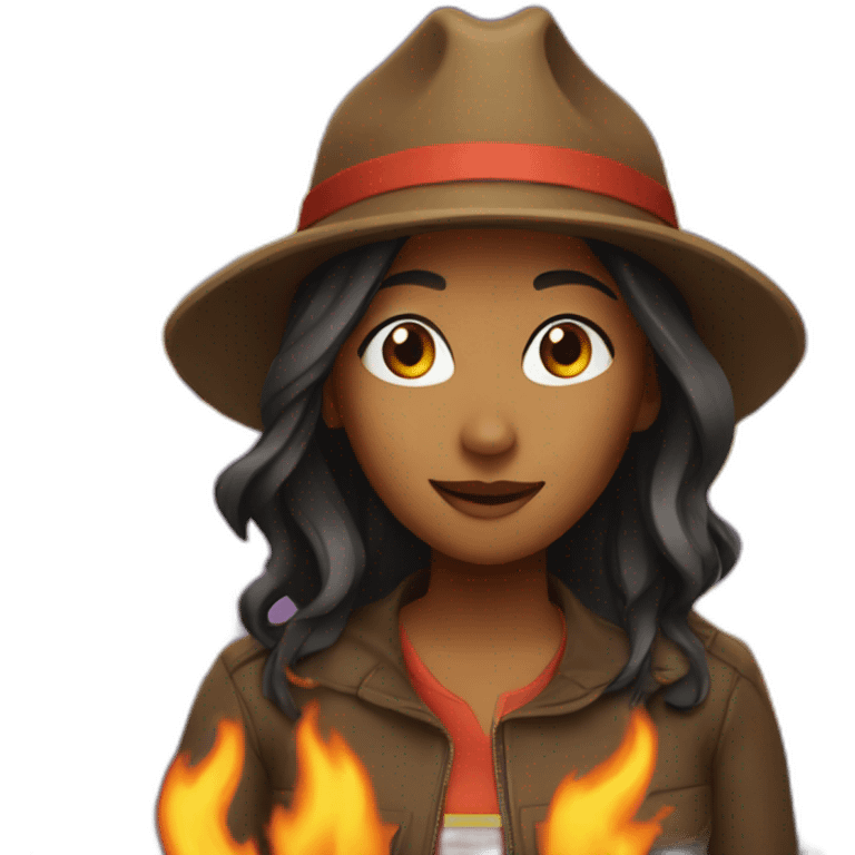 fire woman emoji