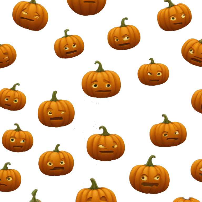 Plain Pumkin without a face emoji