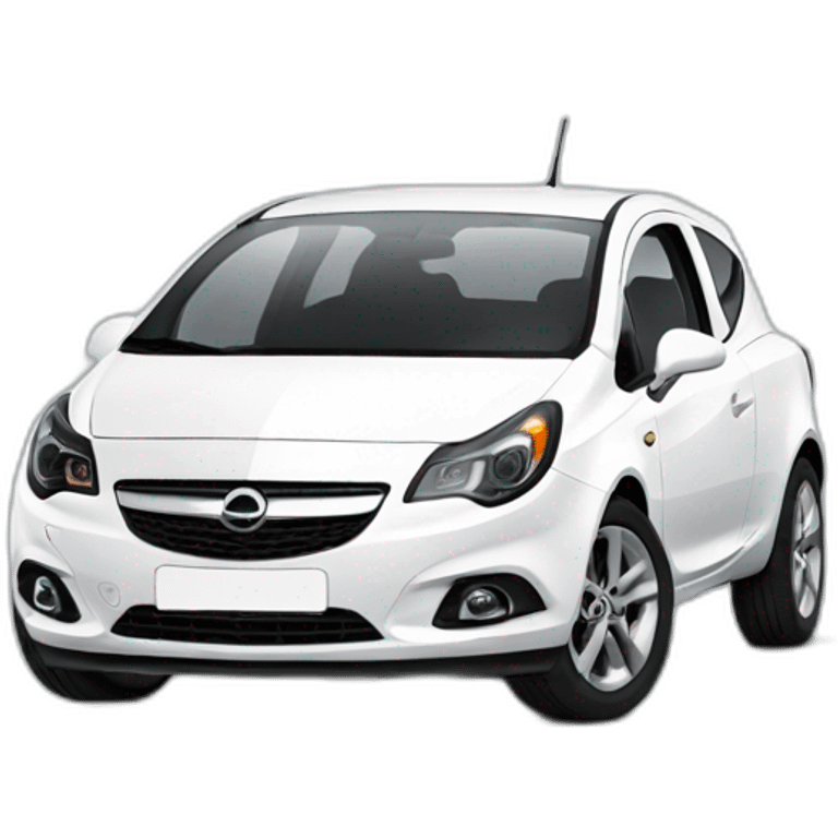 white opel corsa emoji