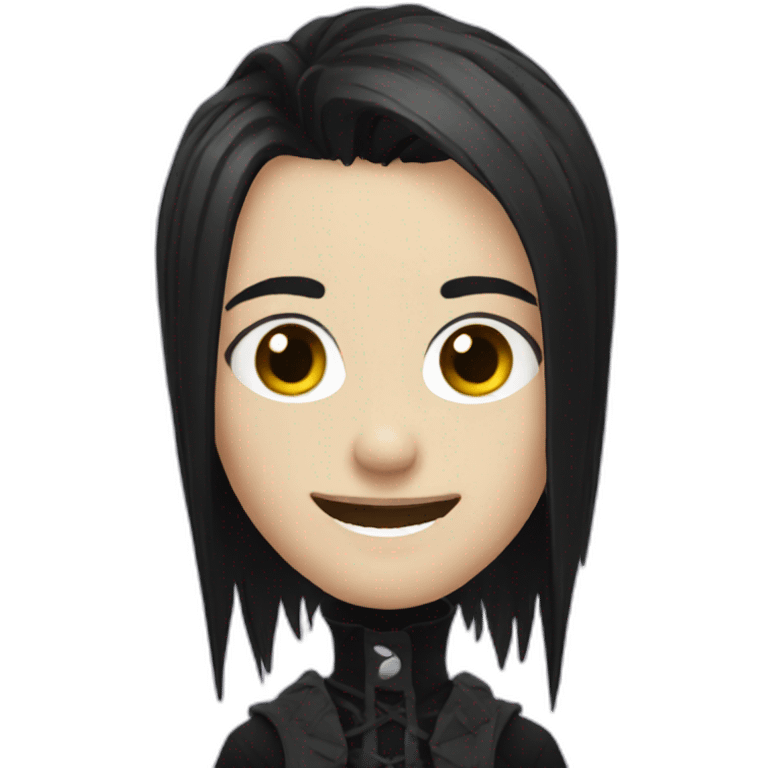 happy-goth emoji