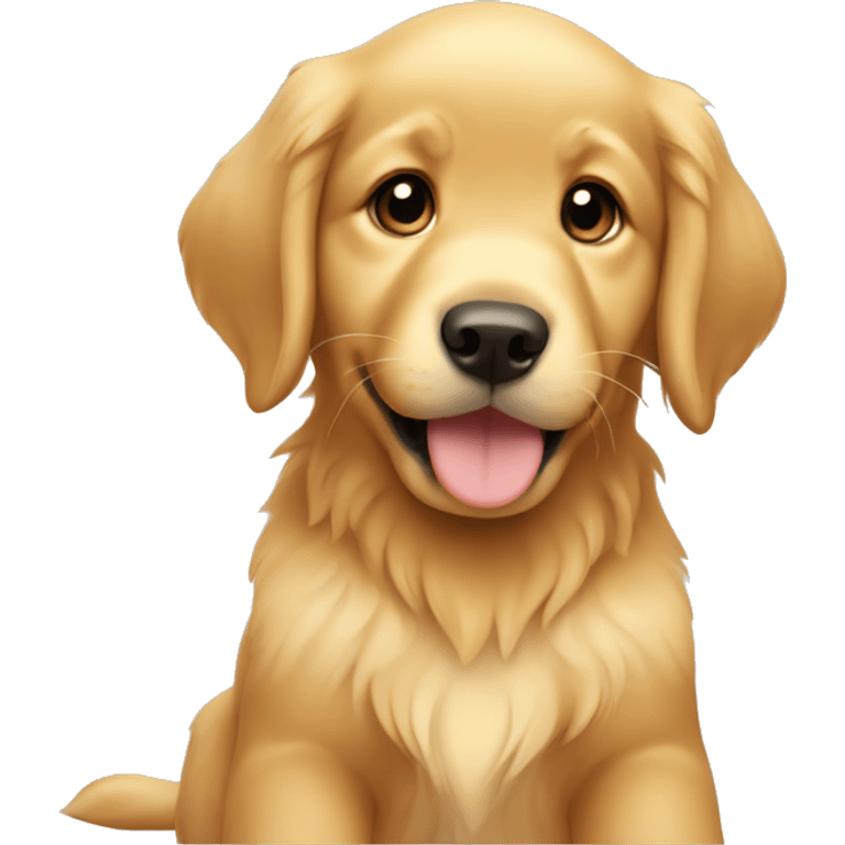 Golden retriever puppy emoji