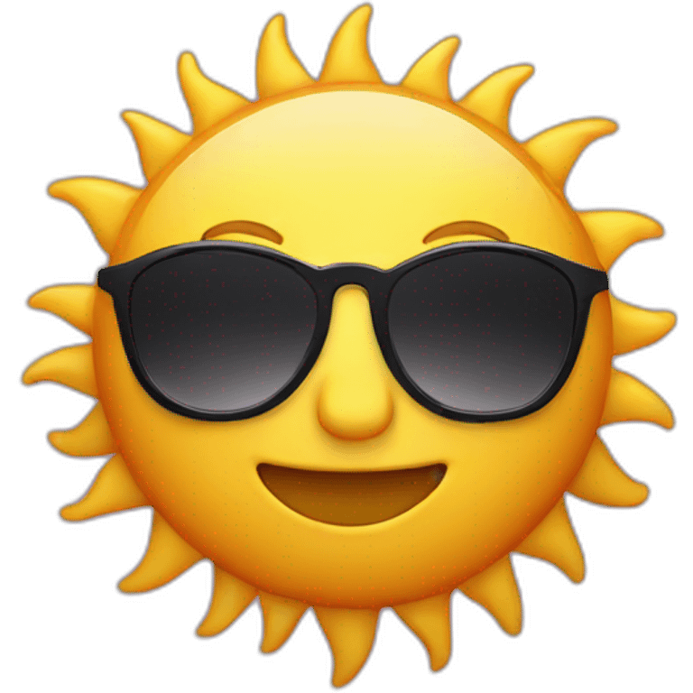 SUN WITH SUNGLASSES emoji