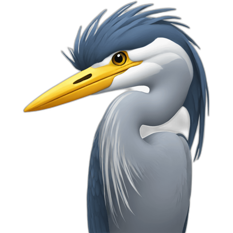 car-heron emoji