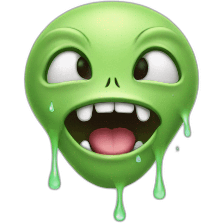 happy alien crying emoji