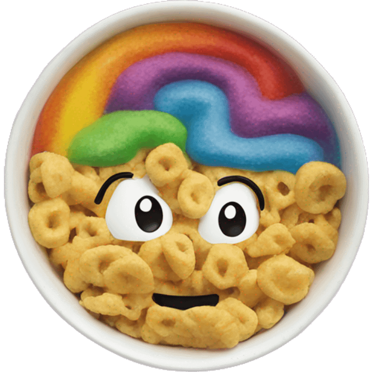 rainbow cereal bowl emoji