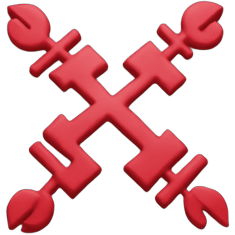 peaceful swastika red emoji