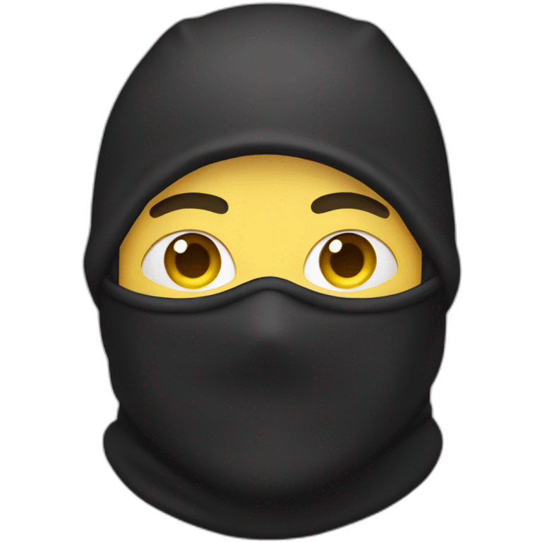 Man with a balaclava emoji