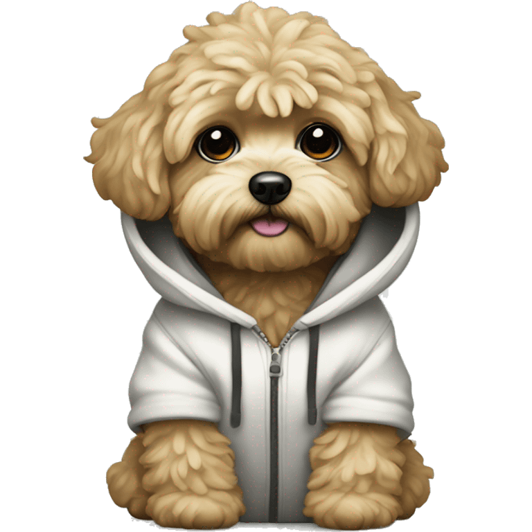 Shipoo in a hoodie emoji