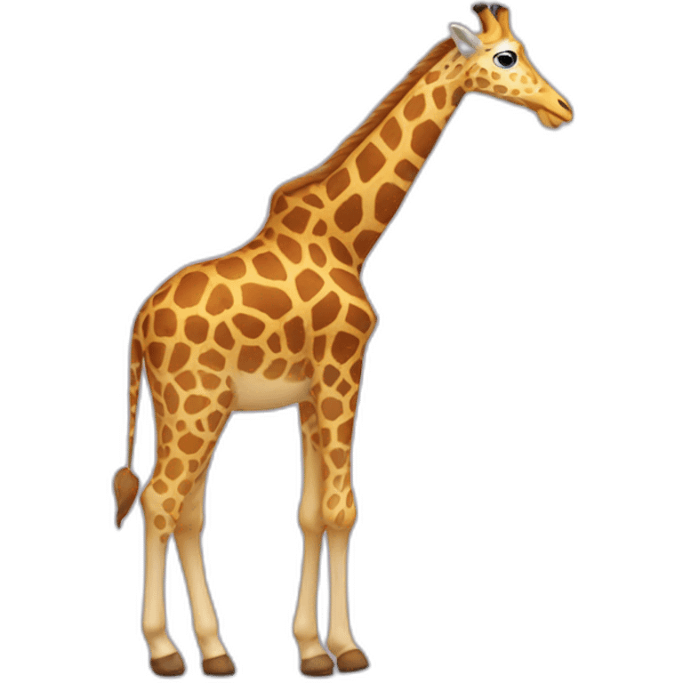 Moi sur une girafe emoji