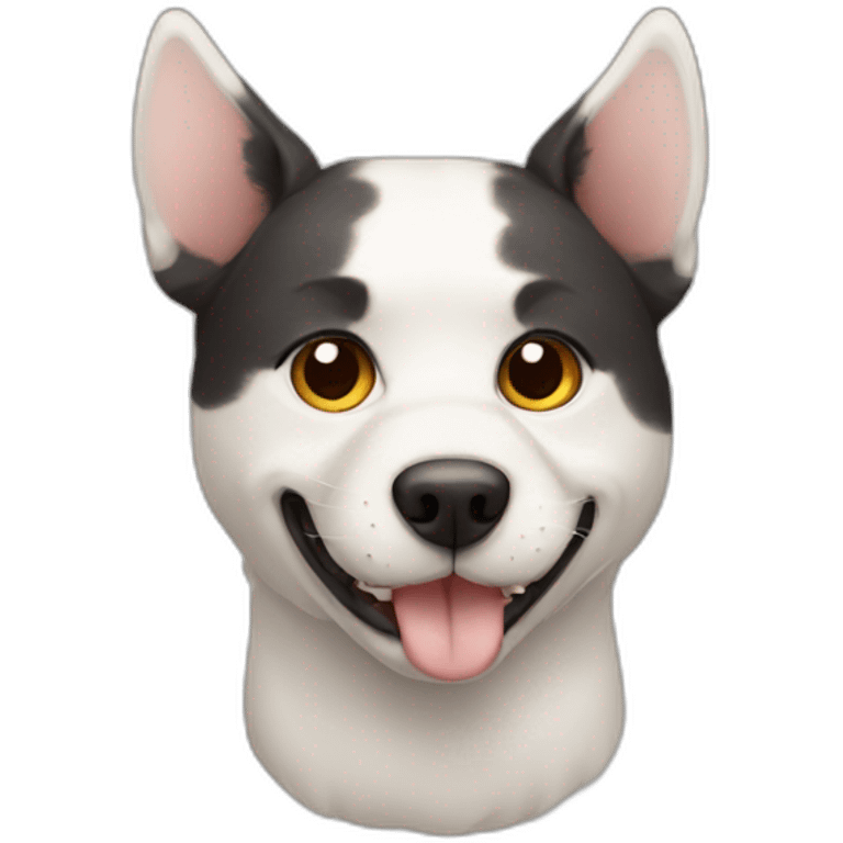 a dog with a cat head emoji