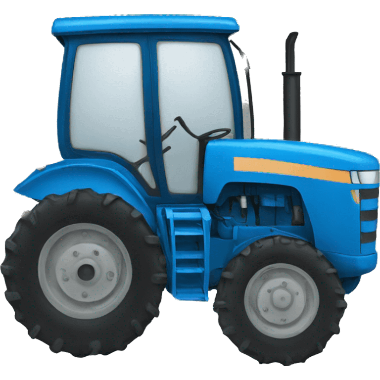 Blue tractor emoji