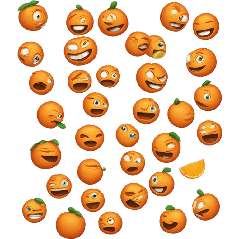 crazy orange ct emoji