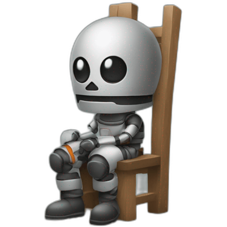 a robor waiting emoji