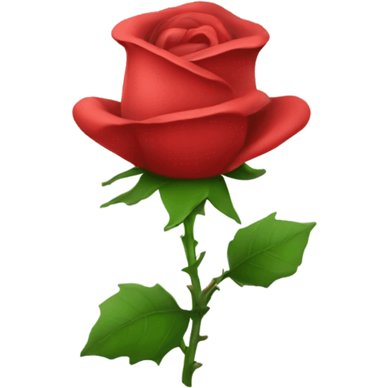 rose flower with a christmas hat emoji