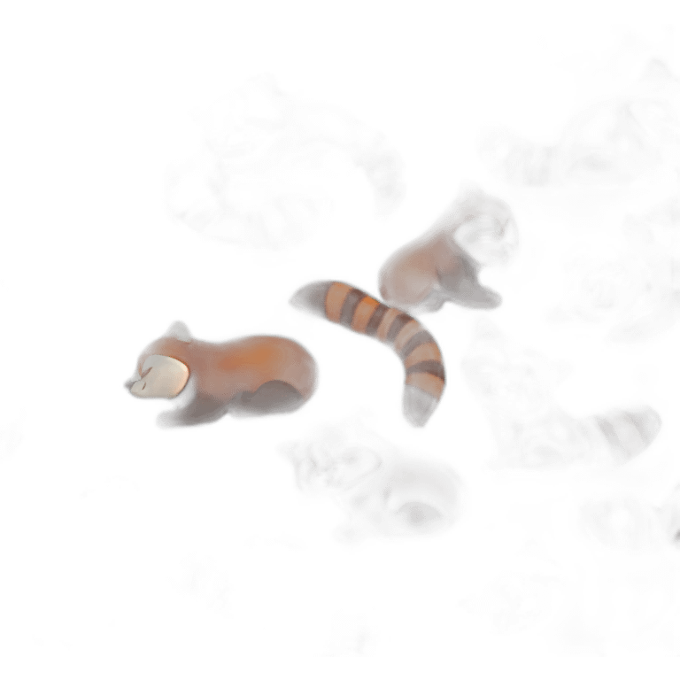 the red panda is sleeping emoji