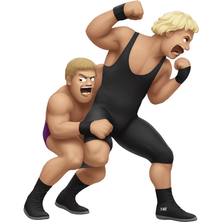 Wrestling slam emoji