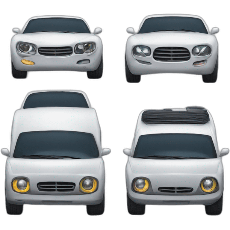 cars with pop up headlights  emoji