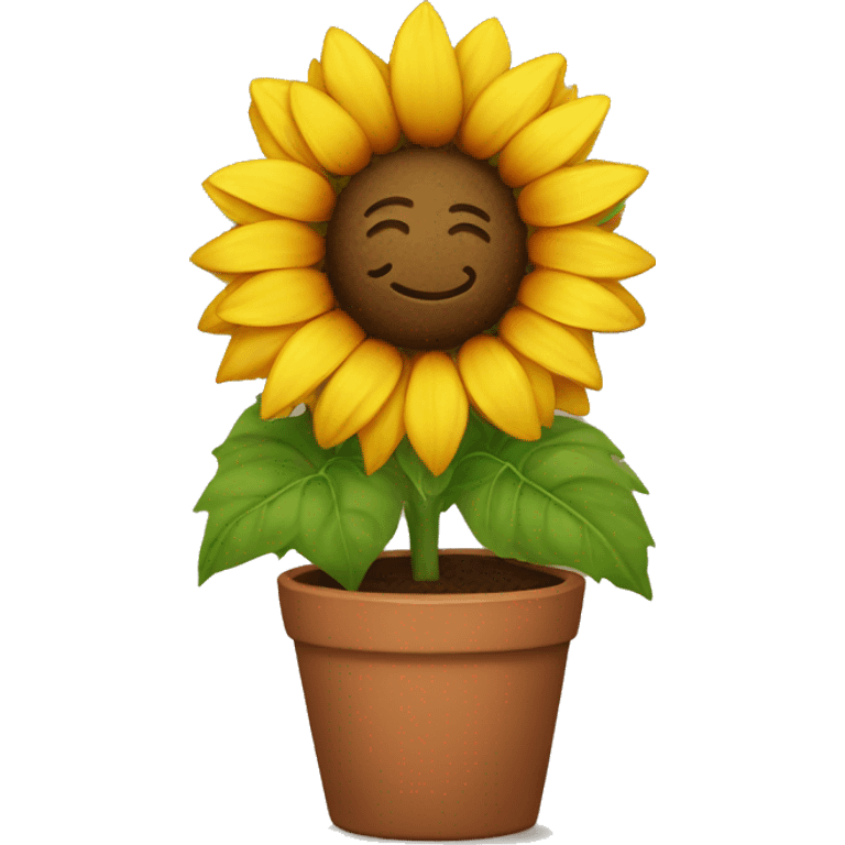 Sunflowers in a pot emoji